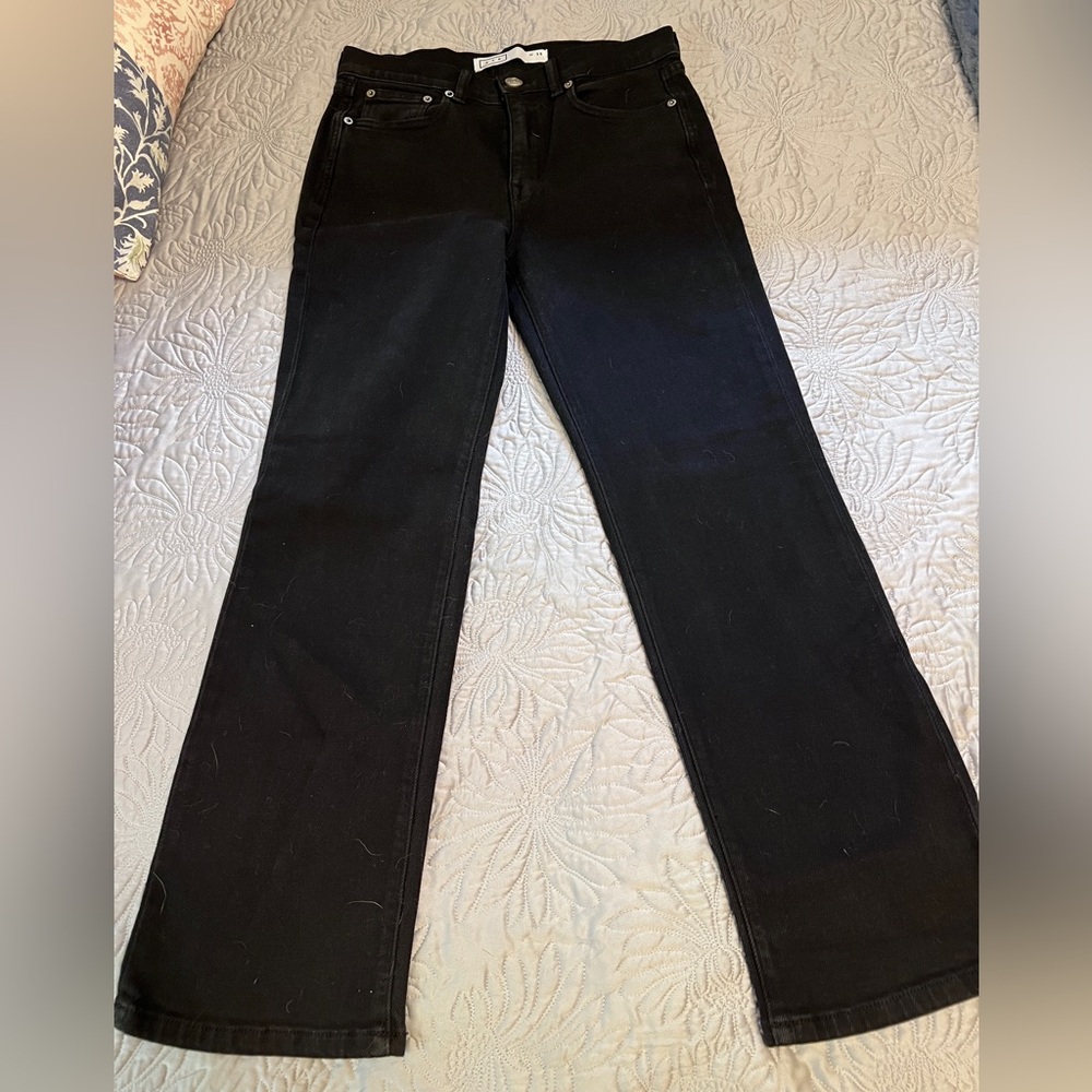 AYR The Pop Straight-Leg Black Jeans, Women’s 28, EUC